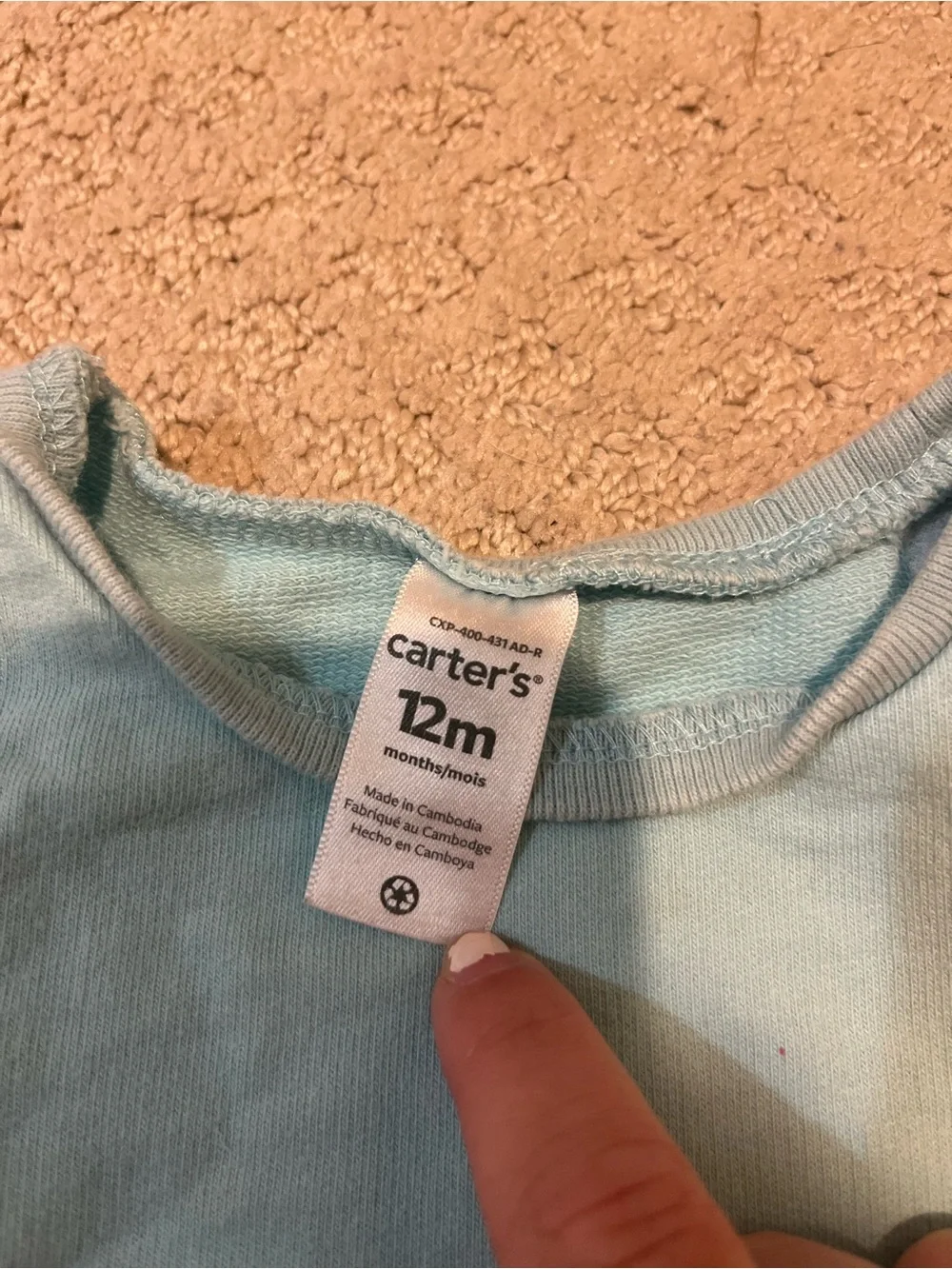 Carters light blue